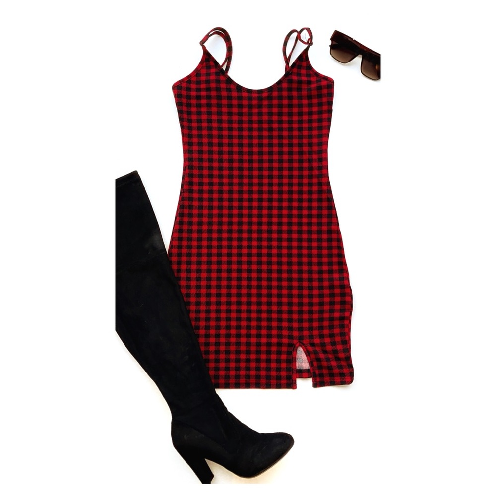Plaid Mini Dress